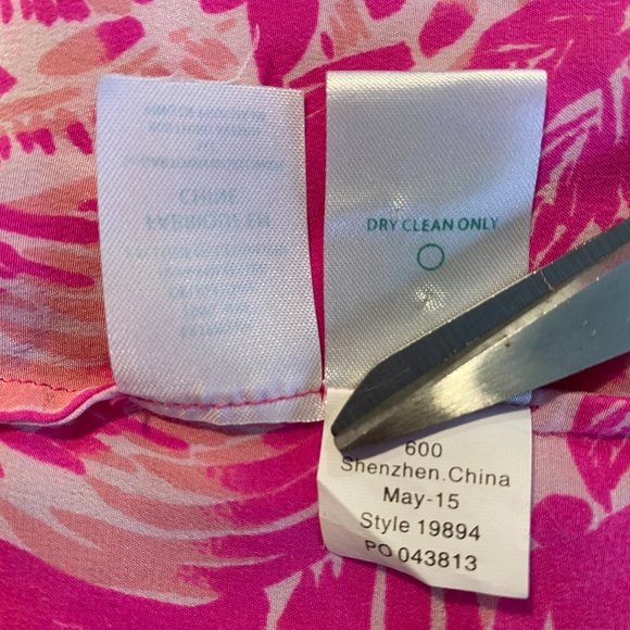 Lilly Pulitzer Iona Silk Shell Tropical Dreams - Small - Picture 9 of 16